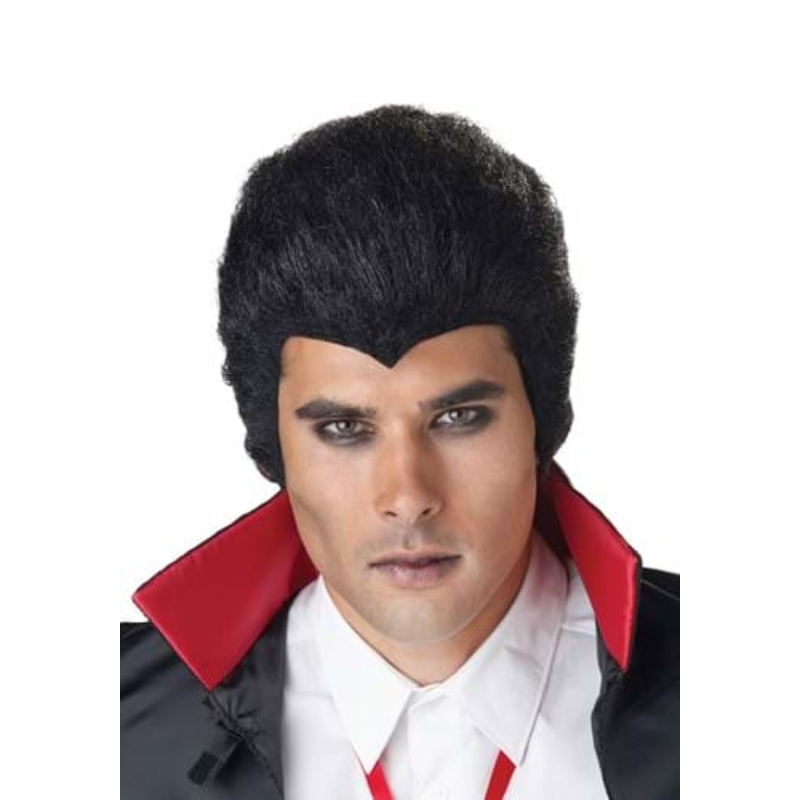 Classic Black Vampire Wig for Men Standard