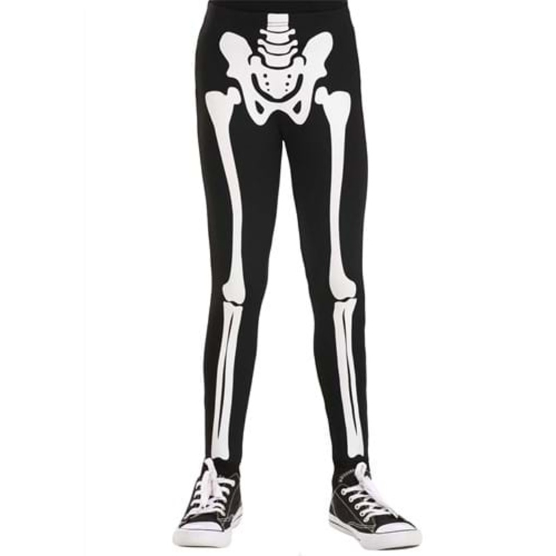 Classic Skeleton Leggings for Kids Small