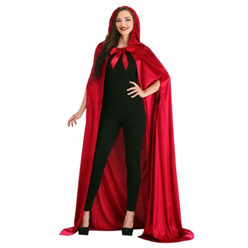 Crimson Riding Costume Cloak for Adults Standard