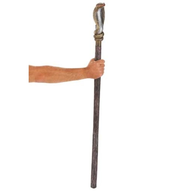 Deluxe Egyptian Cobra Prop Staff Standard