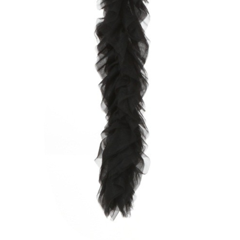 Featherless Black Tulle Boa for Kids Standard