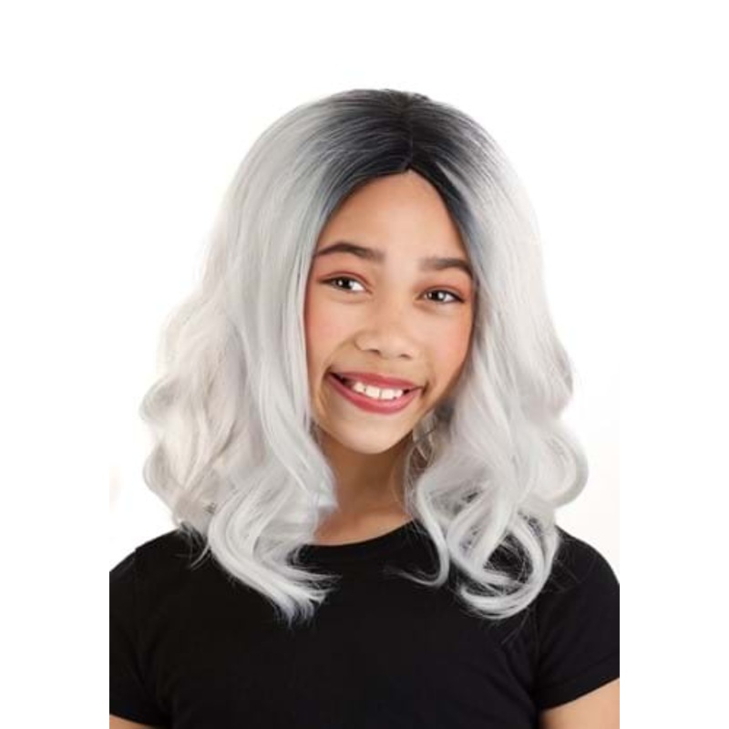 Girl's Gray Bob Costume Wig Standard