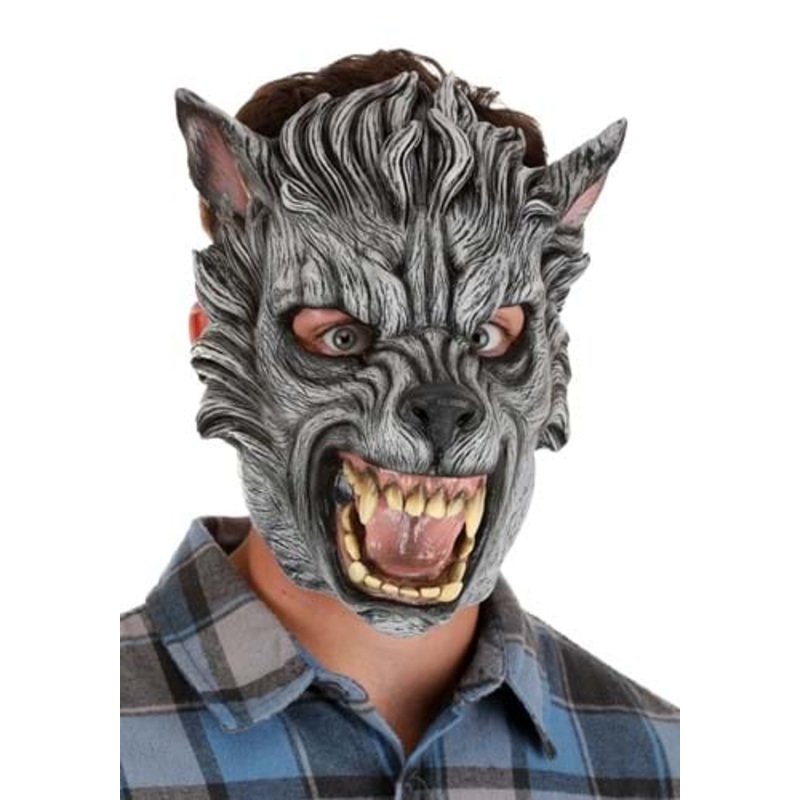Gray Wolf Mask for Adults Standard