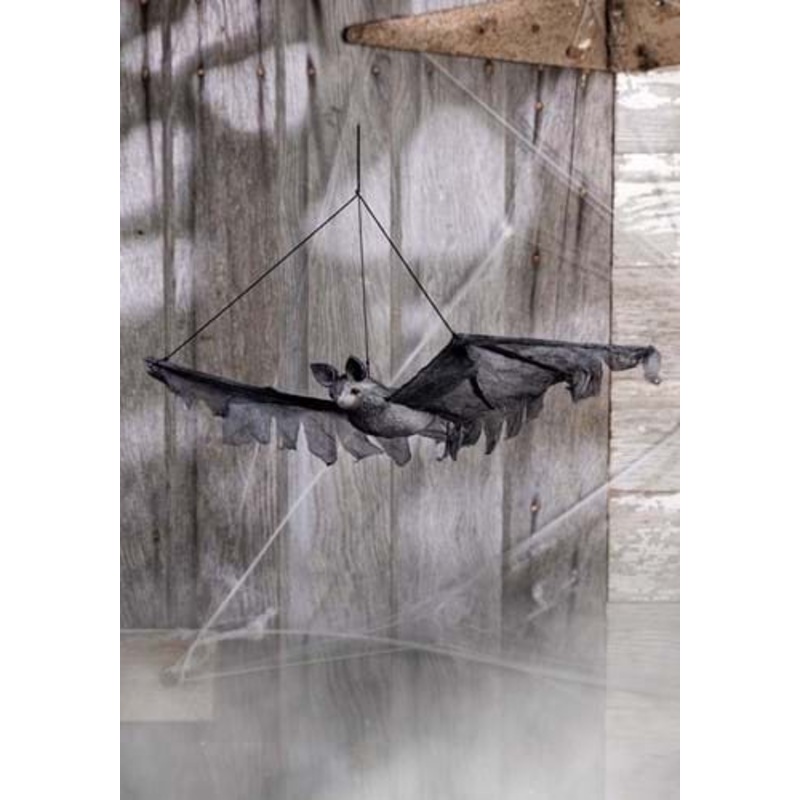 Hanging Gray Halloween Bat Prop Decoration Standard