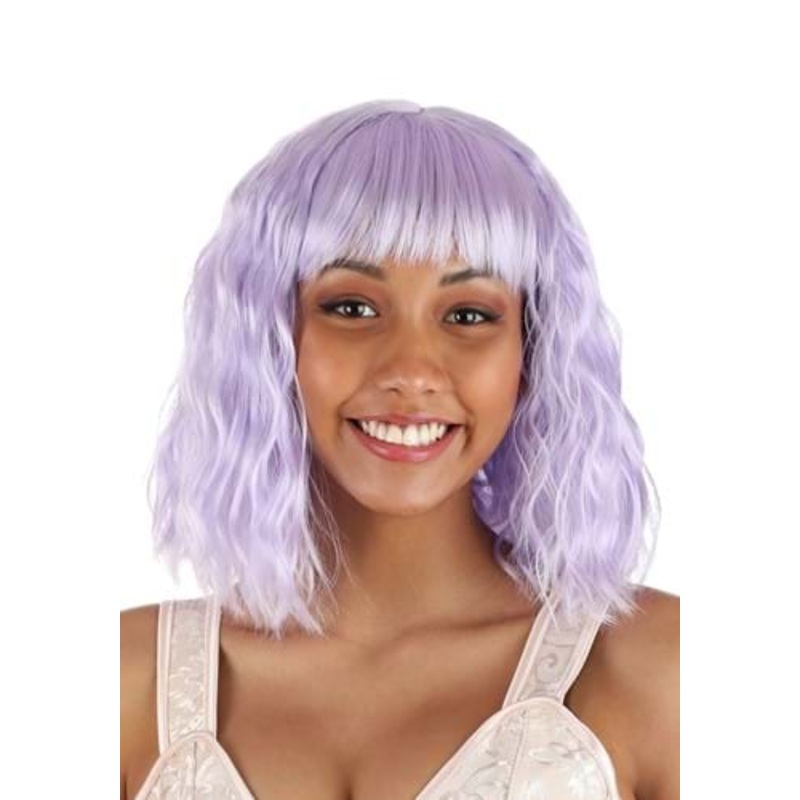 Light Purple Wavy Wig for Women Standard