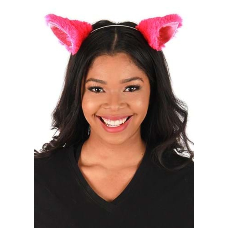 Magenta Anime Cat Ears Costume Headband Standard