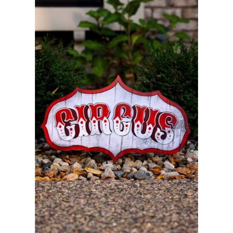 Old Timey Circus Sign Halloween Decoration Standard
