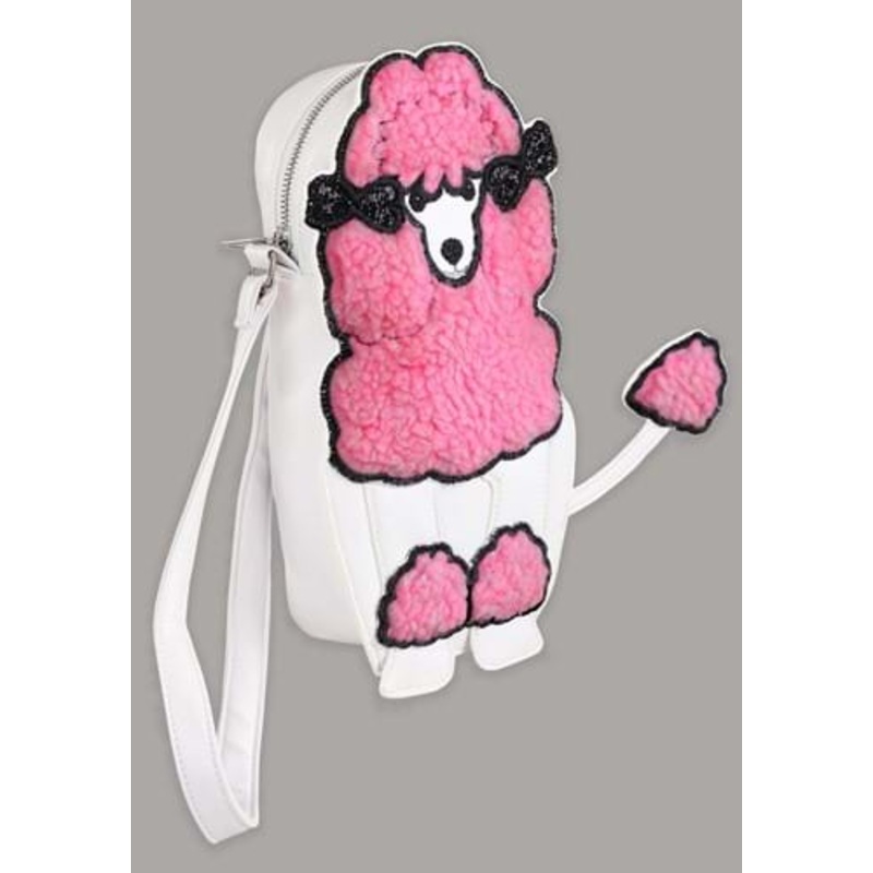 Pink Purse Shaped like a Poodle  Standard