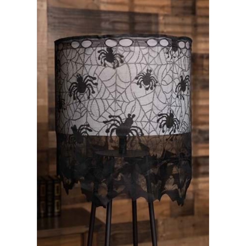 Sheer Spider Web Lamp Shade Cover Decoration Standard