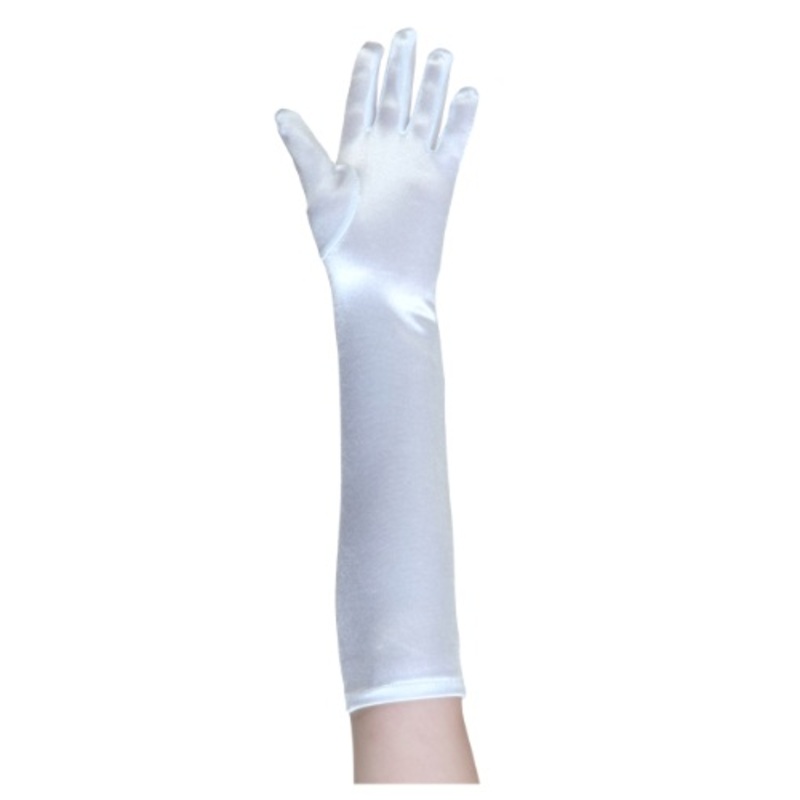 White Costume Gloves for Kids Standard