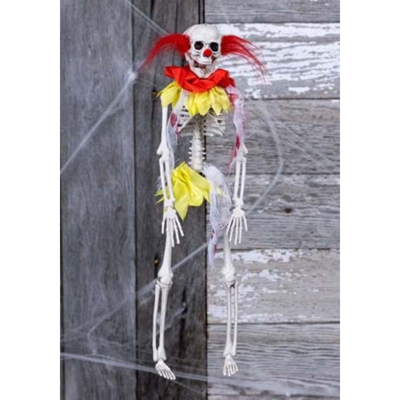 16-Inch Skeleton Clown Prop Decoration Standard