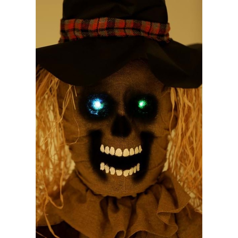 5.5FT Hanging Scarecrow with Color Changing LED Lights Prop Decoration Standard