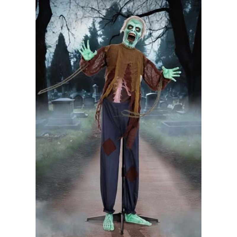 5.5FT Spineless Stanley Animatronic Zombie Decoration - Scream Saver Standard