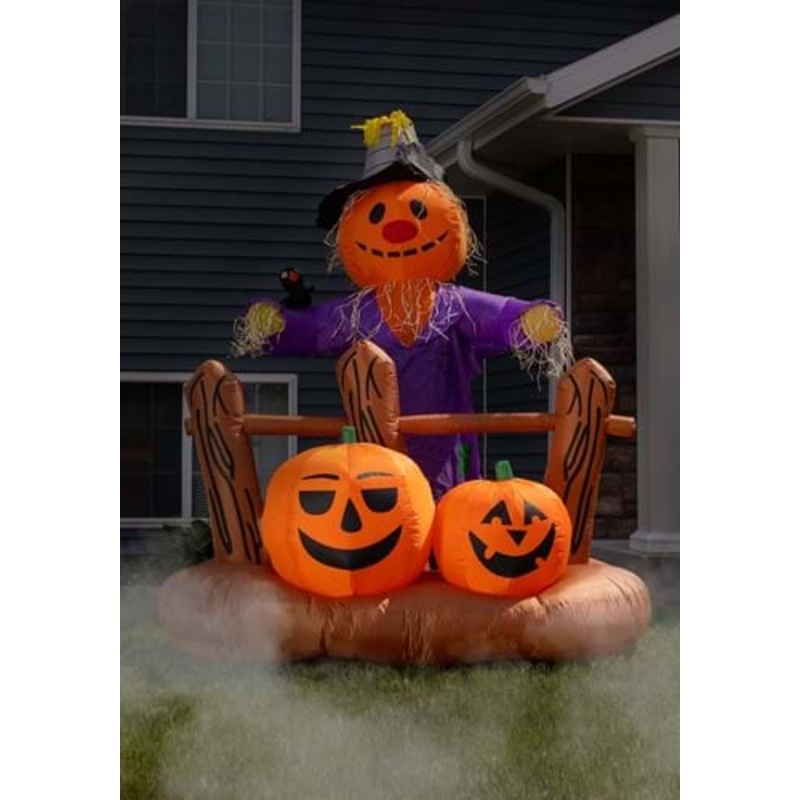 8FT Pumpkin Patch Scarecrow Inflatable Decoration Standard