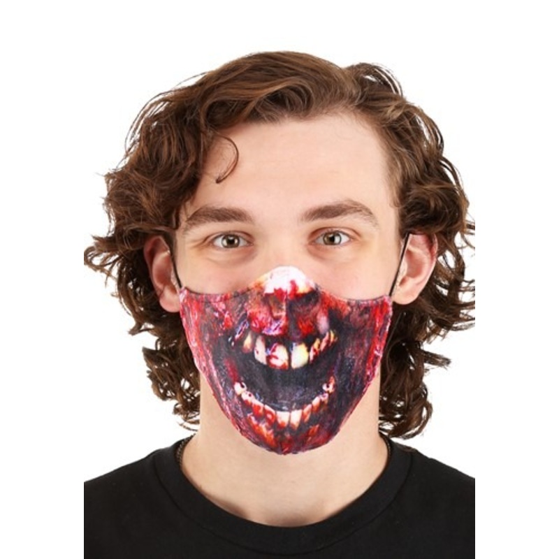 Adult's Zombie Sublimated Face Mask Standard