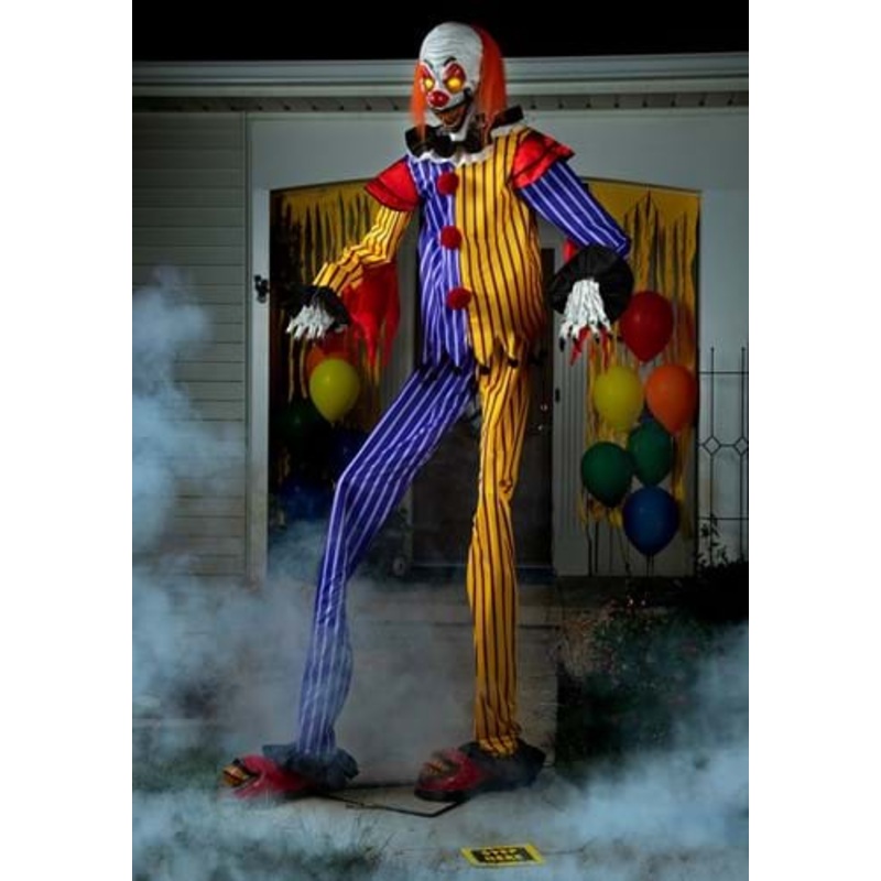 Animated 7FT Funzo the Clown Halloween Prop Standard