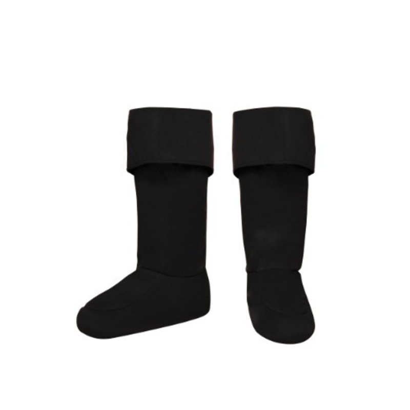 Black Superhero Boot Covers for Kids Standard