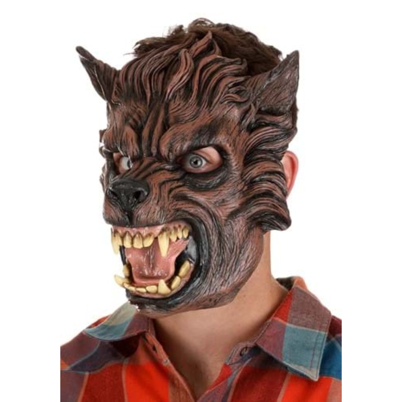 Brown Wolf Mask for Adults Standard