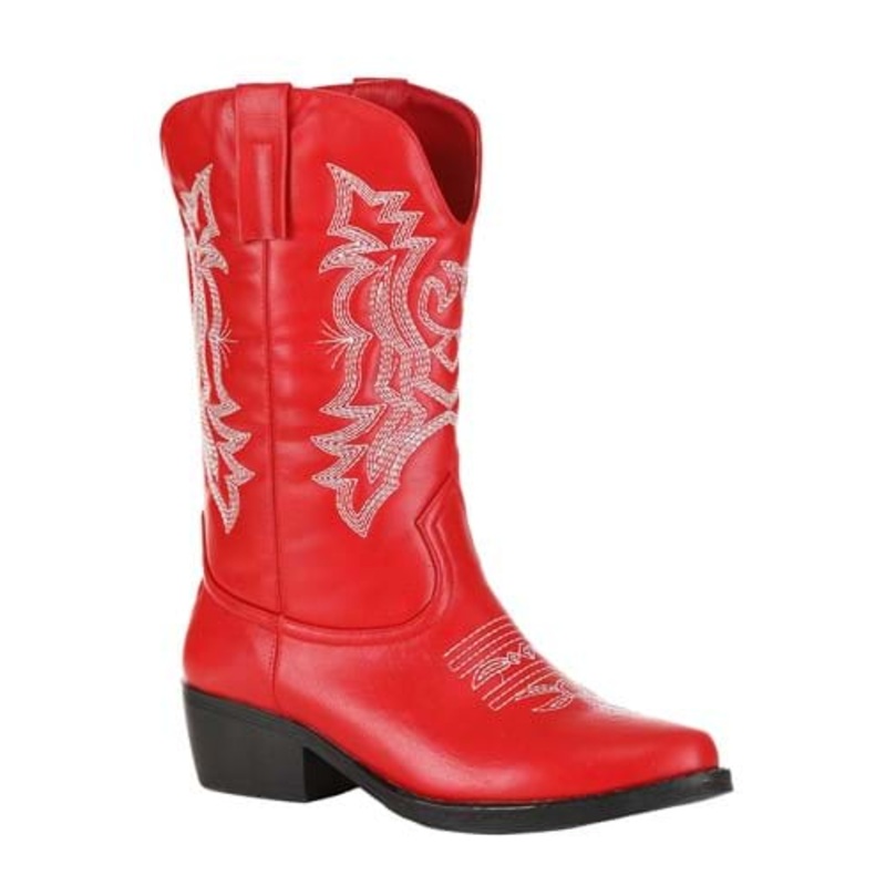 Classic Red Cowgirl Boots for Women Size 6