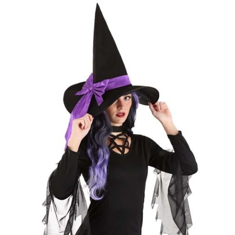 Custom Color Costume Witch Hat for Adults Standard