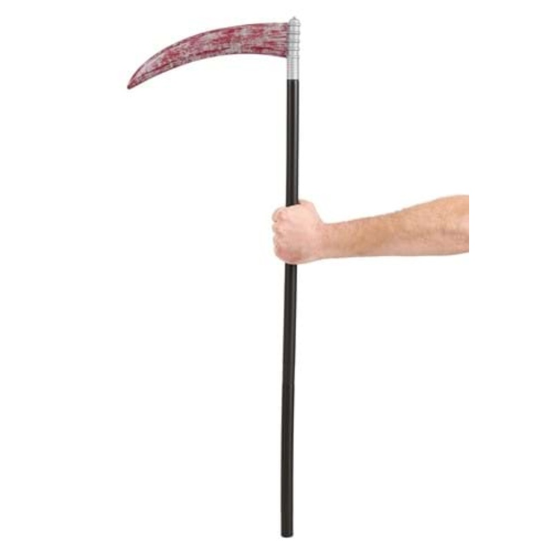Grim Reaper Bloody Death Sickle Prop Standard