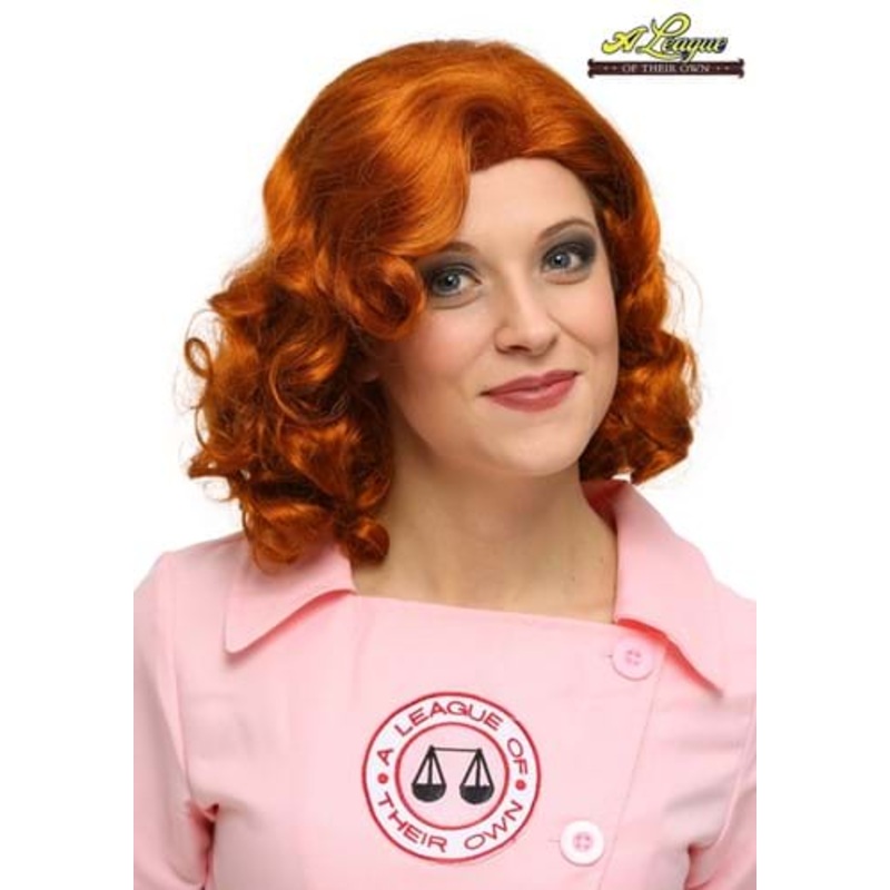 League of Their Own Dottie Red Wig Standard