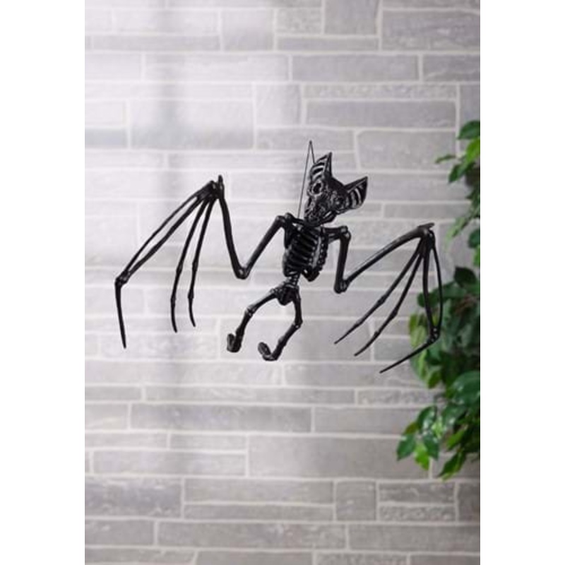Medium 22" Black Bat Skeleton Decoration Standard