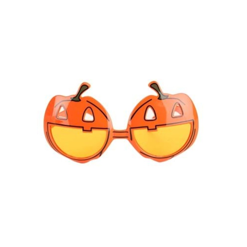 Orange Pumpkin Costume Glasses Standard