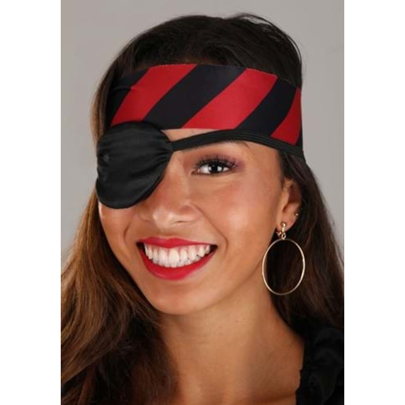 Pirate Costume Eye Patch and Earring Accessory Kit Standard