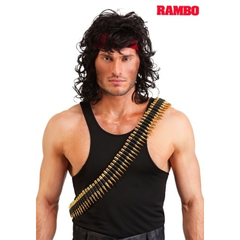 Rambo Adult John Rambo Wig Standard