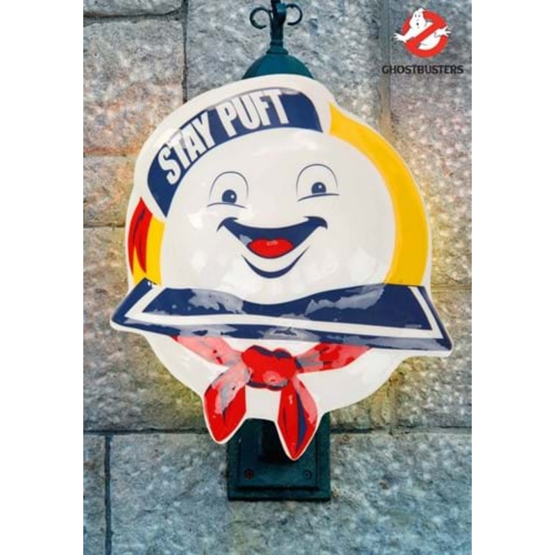 14-Inch Ghostbusters Stay Puft Porch Light Cover Halloween Decoration Standard