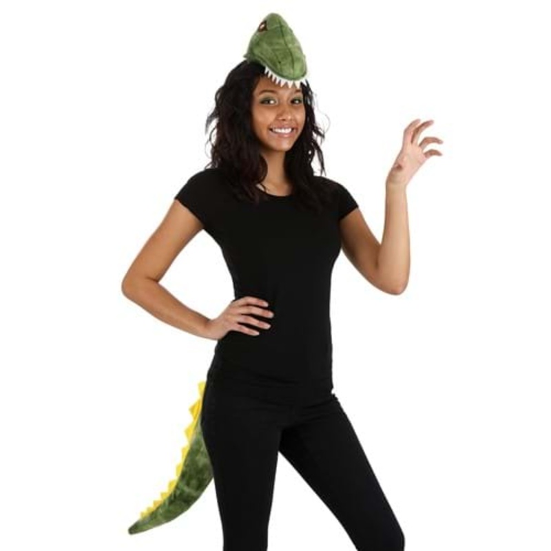 Adult Green Dinosaur Costume Kit Standard