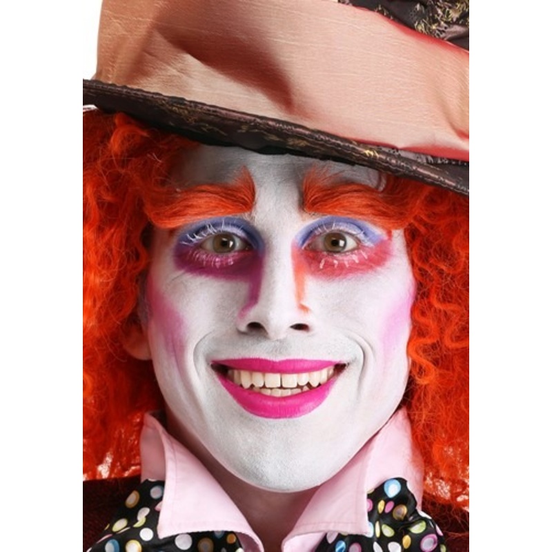 Adult Orange Mad Hatter Eyebrows Standard