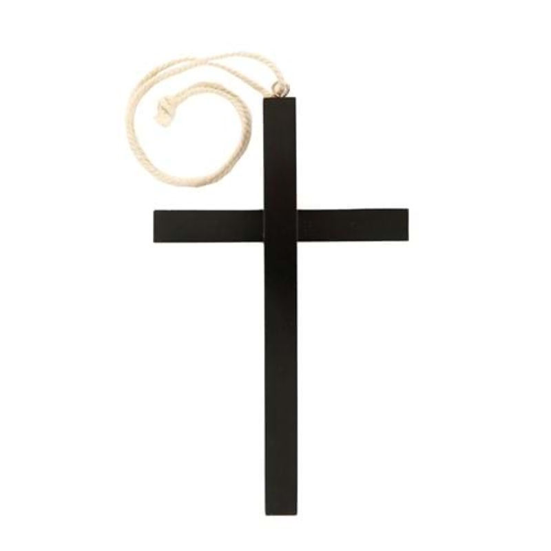 Black Wood Monk Cross Costume Accessory Standard