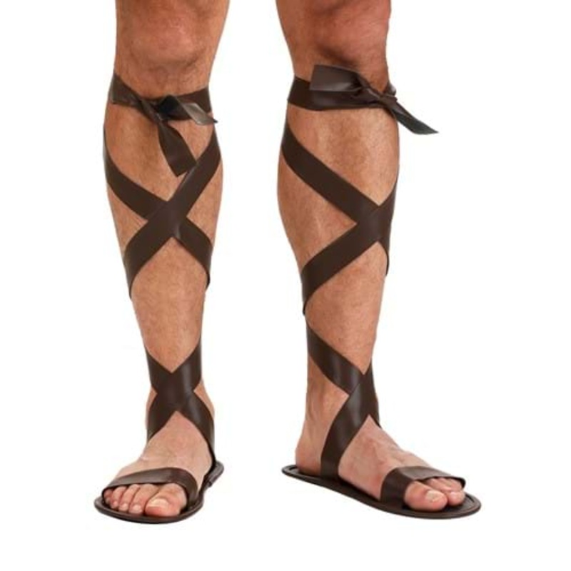 Classic Roman Brown Sandals for Men Standard