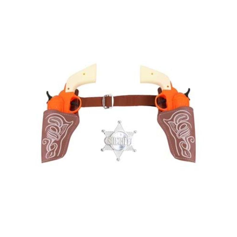 Costume Western Double Holster and Toy Gun Set Standard