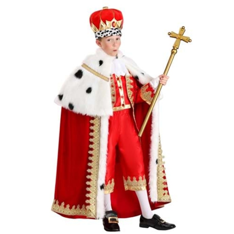Deluxe Broadway King Costume Cape for Kids Standard