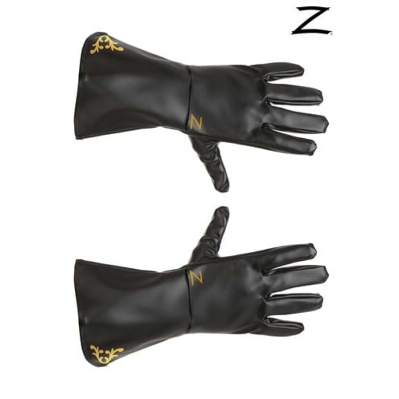 Deluxe Zorro Gloves for Adults Standard