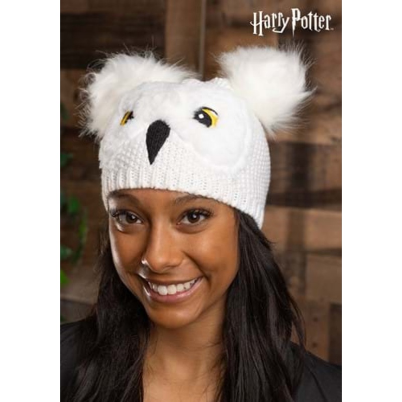 Harry Potter Hedwig Child/Adult White Knit Hat Standard