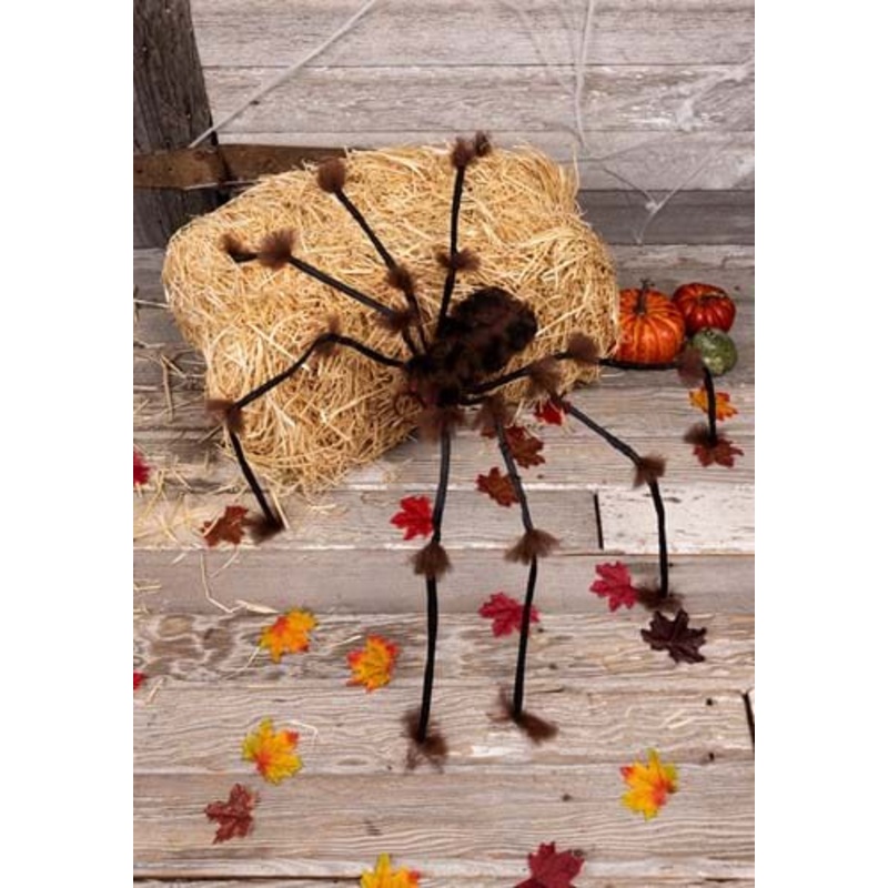 Large Hairy Brown Spider Prop Decoration Standard