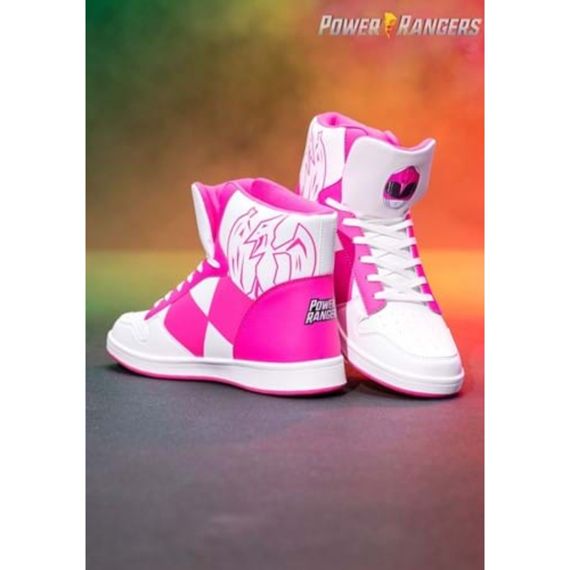 Pink Power Rangers Costume Inspired Adult Sneakers Size 6