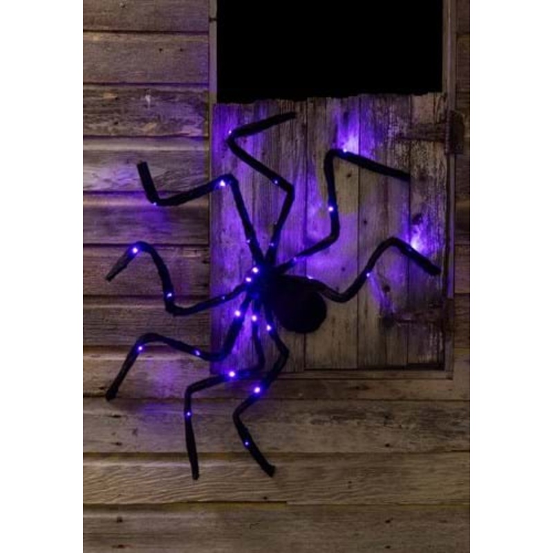 Purple Light Up Spider Prop Decoration Standard