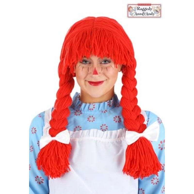 Raggedy Ann Red Wig for Women Standard