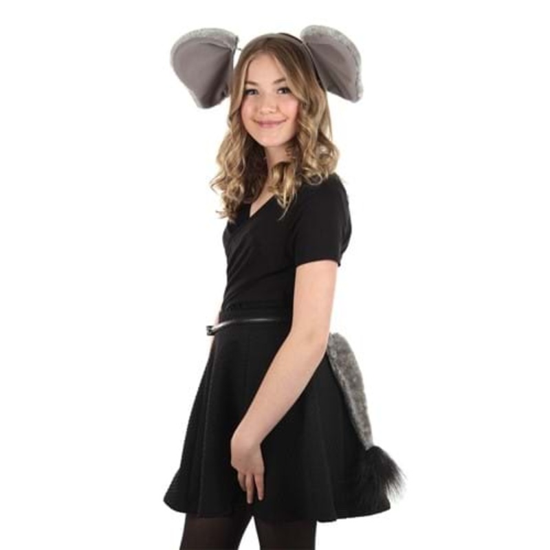 Springy Elephant Headband & Tail Kit Standard