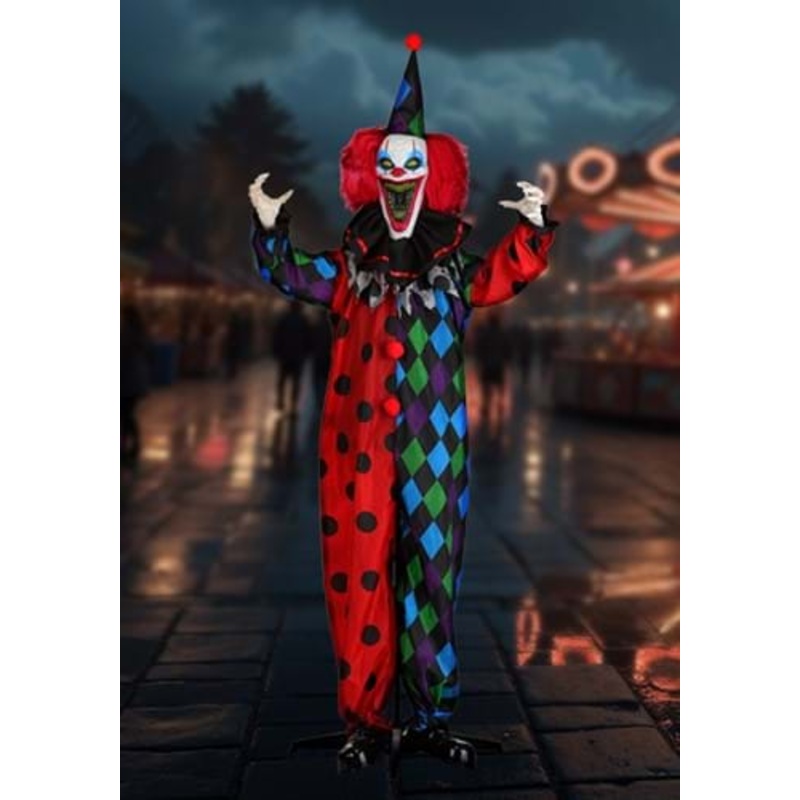 6FT Rictus the Evil Clown Animated Decoration - Scream Saver Standard
