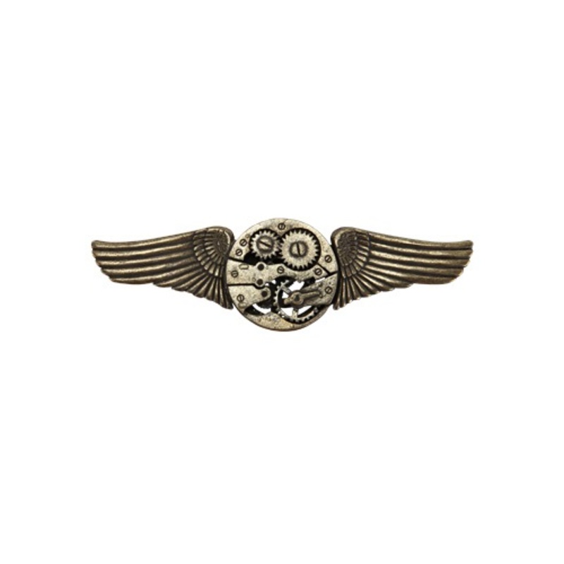 Antique Gear Wing Pin Standard