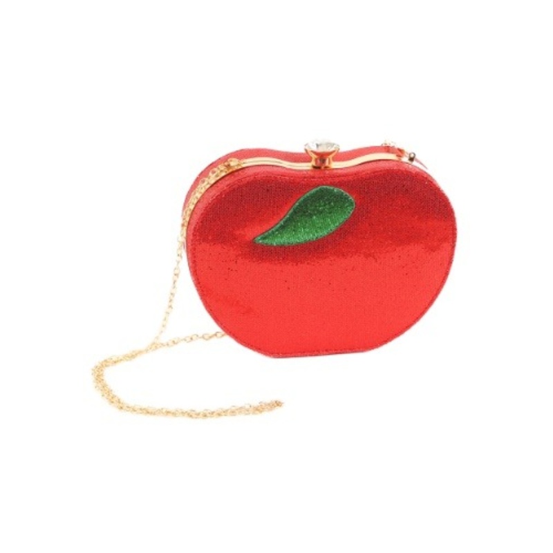Apple Rhinestone Costume Purse Standard