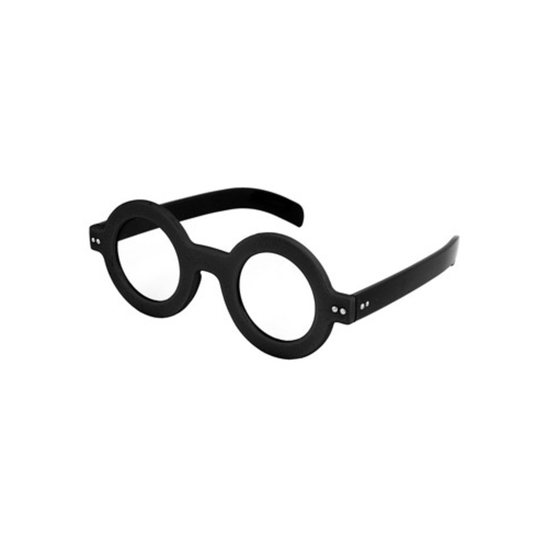 Black Dweeb Costume Glasses Standard