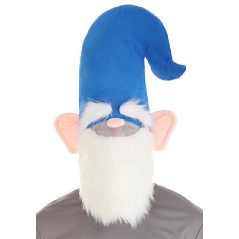 Blue Oversized Costume Gnome Hat with Beard Standard