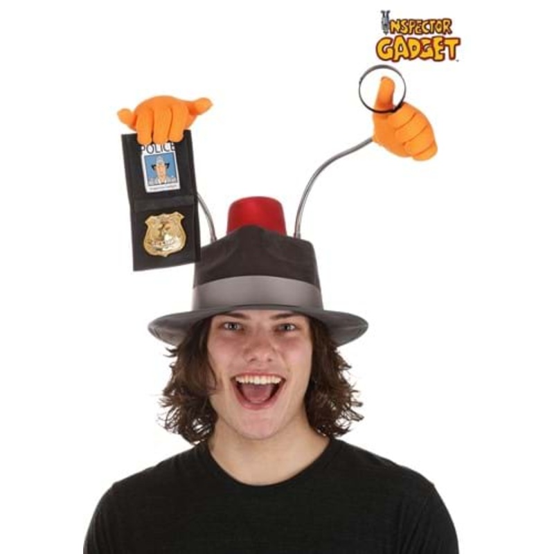 Deluxe Inspector Gadget Costume Hat for Adults Standard